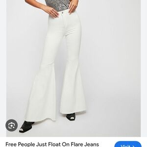 NWT Free people white flares